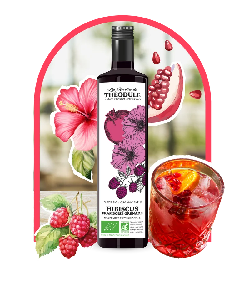 SIROP HIBISCUS FRAMBOISE GRENADE
