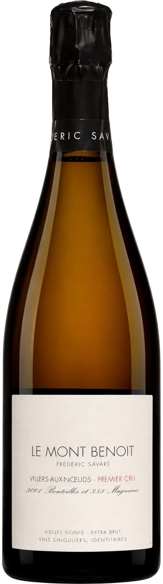 Champagne Extra-Brut Premier Cru Villers-aux-Nœuds Le Mont Benoît - 2022 - Champagne Savart