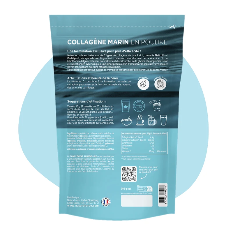 Collagène marin en poudre Naticol® & Cartidyss®