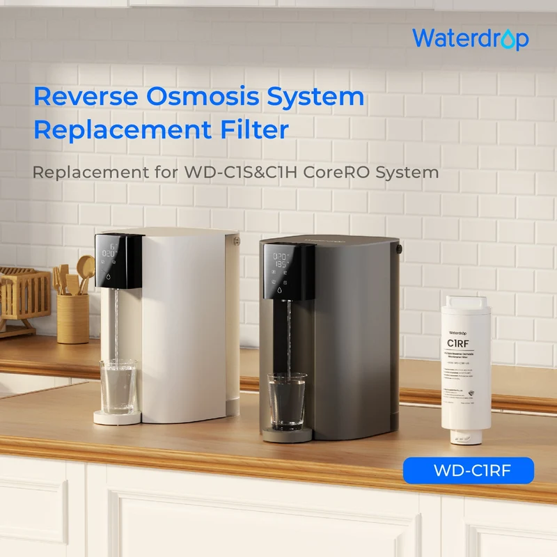 WD-C1RF Filter for Waterdrop C1H Reverse Osmosis System, 2-YEAR COMBO