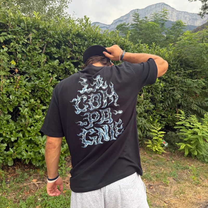 T-shirt Rockstar Bleu