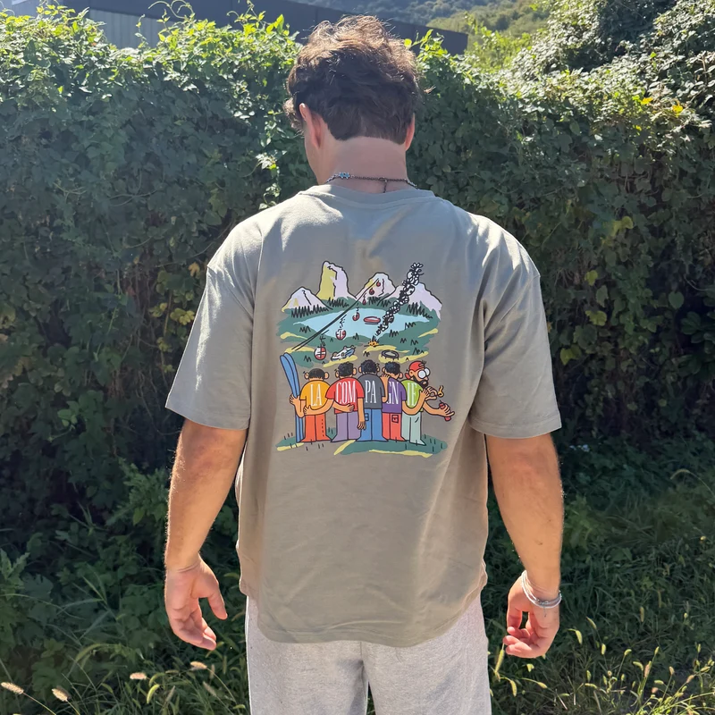 T-shirt "Les Copains" Super Oversize Vert