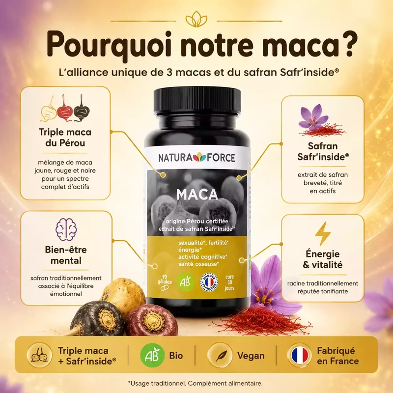 Maca bio du Pérou
