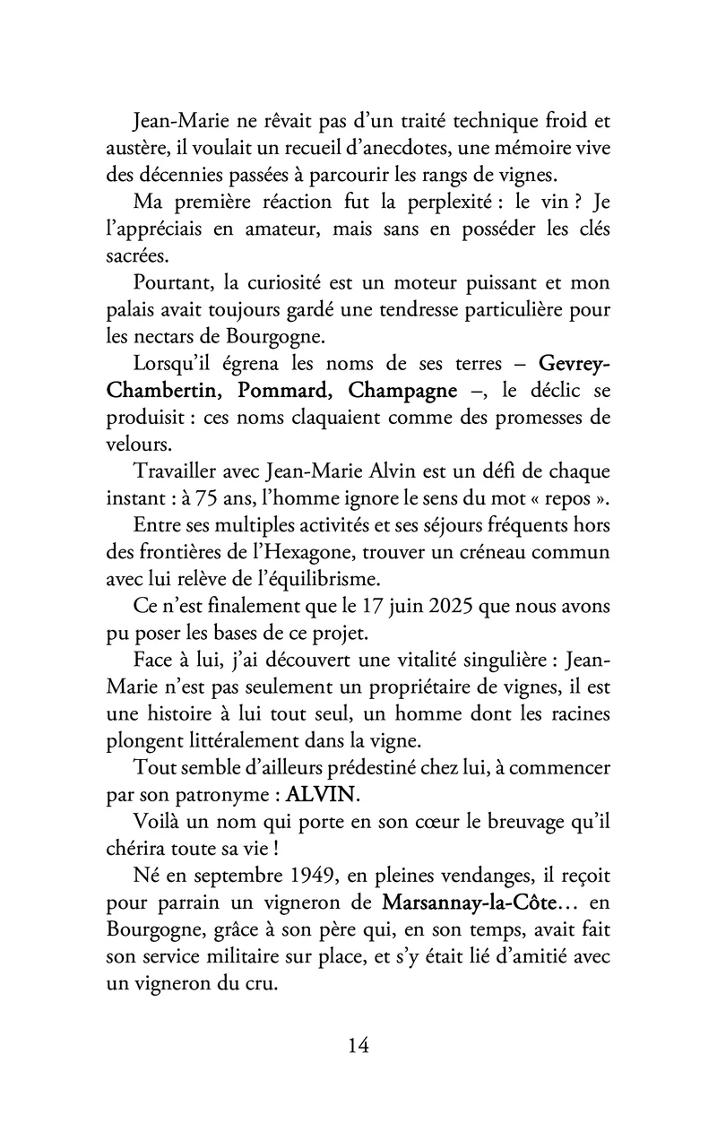 Vin sacré, sacré vin