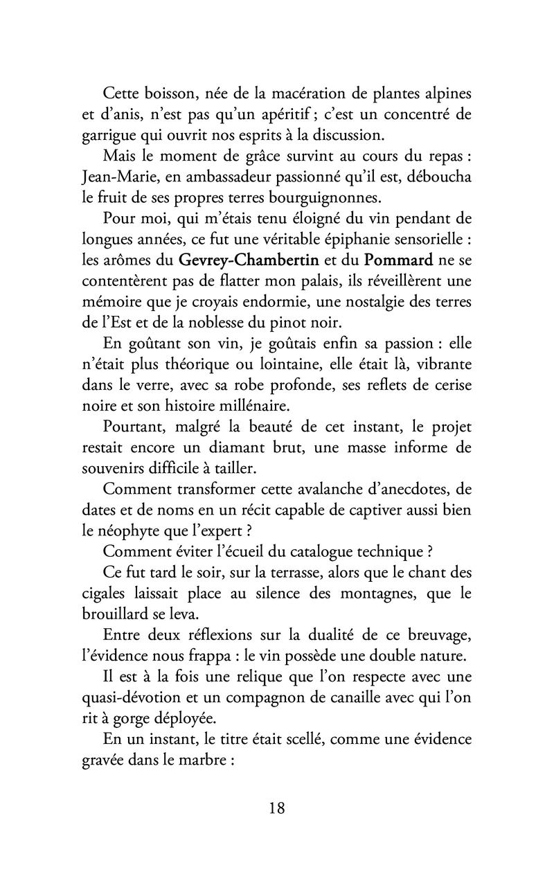Vin sacré, sacré vin