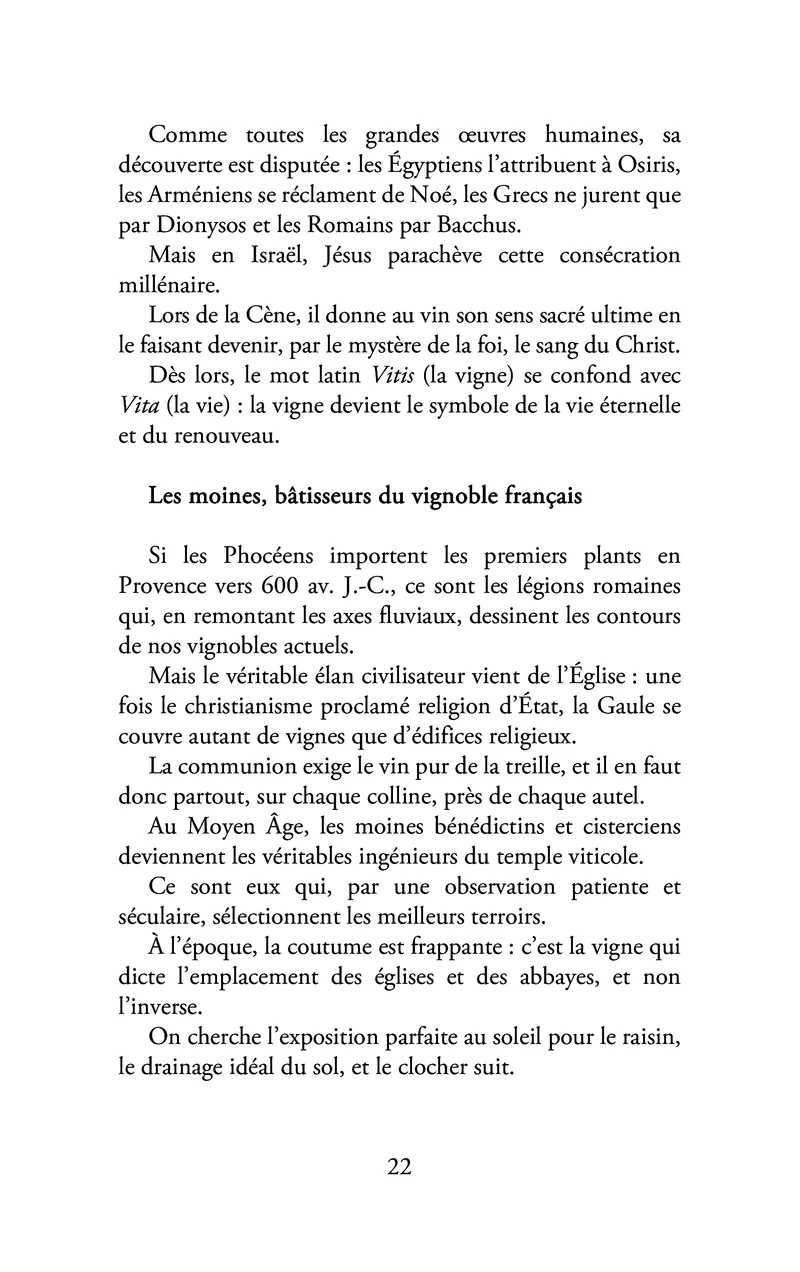 Vin sacré, sacré vin