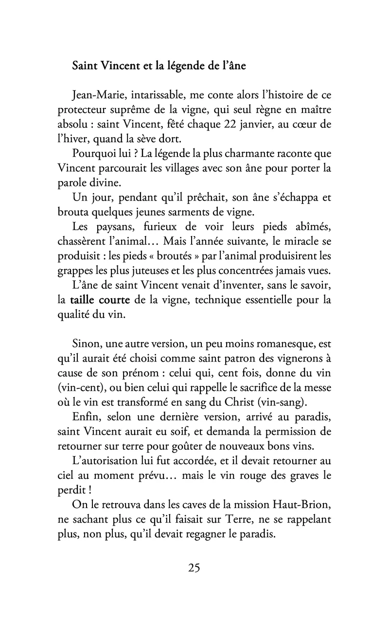 Vin sacré, sacré vin