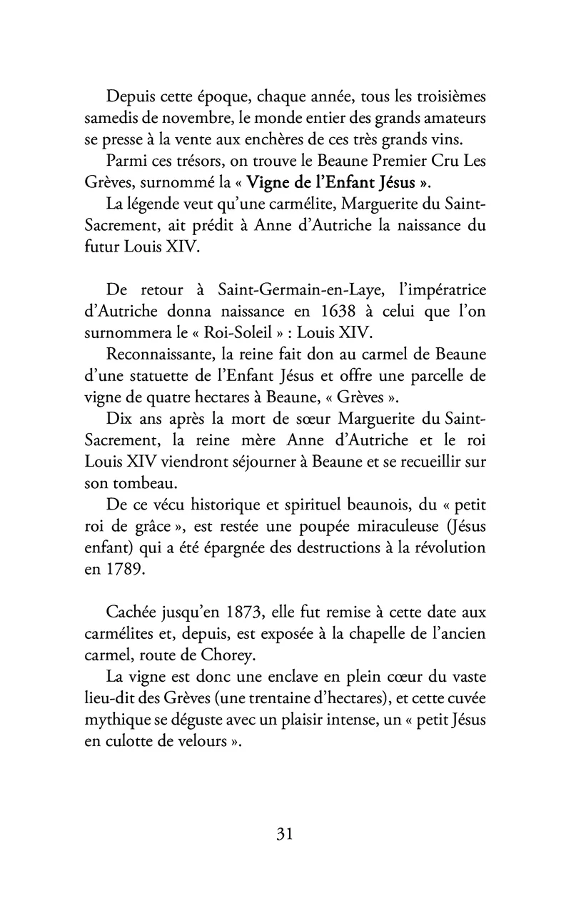 Vin sacré, sacré vin