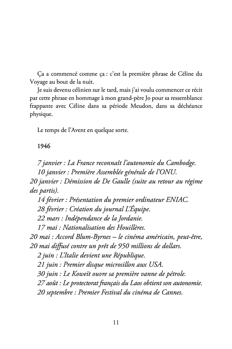 Mémoires de l'enfant de l'Amour