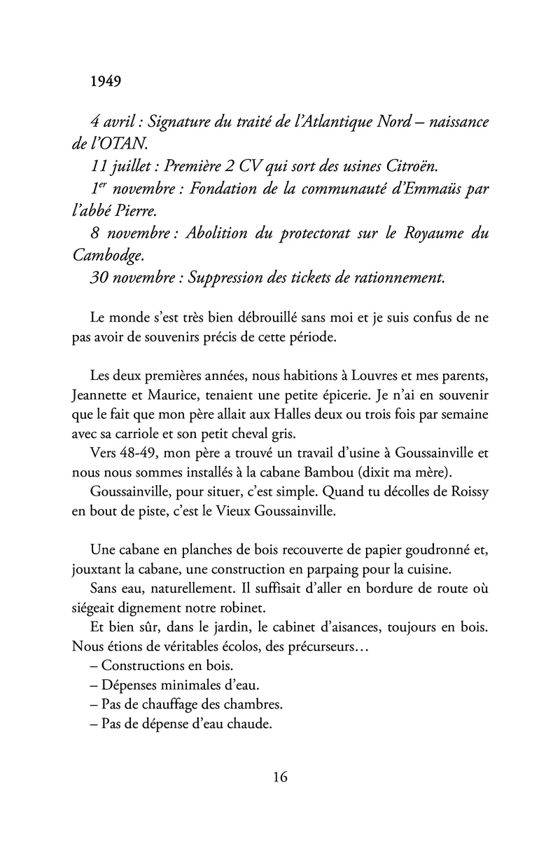 Mémoires de l'enfant de l'Amour