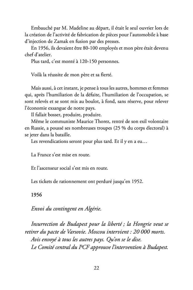 Mémoires de l'enfant de l'Amour