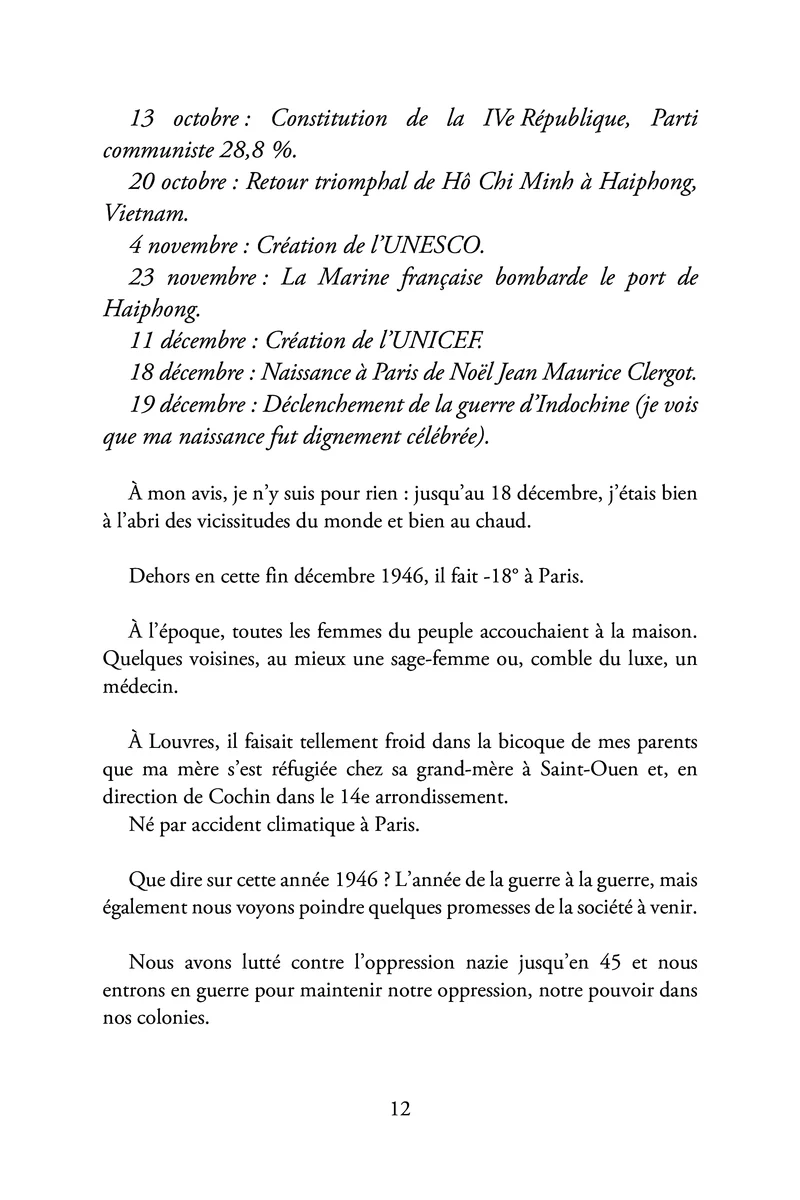 Mémoires de l'enfant de l'Amour