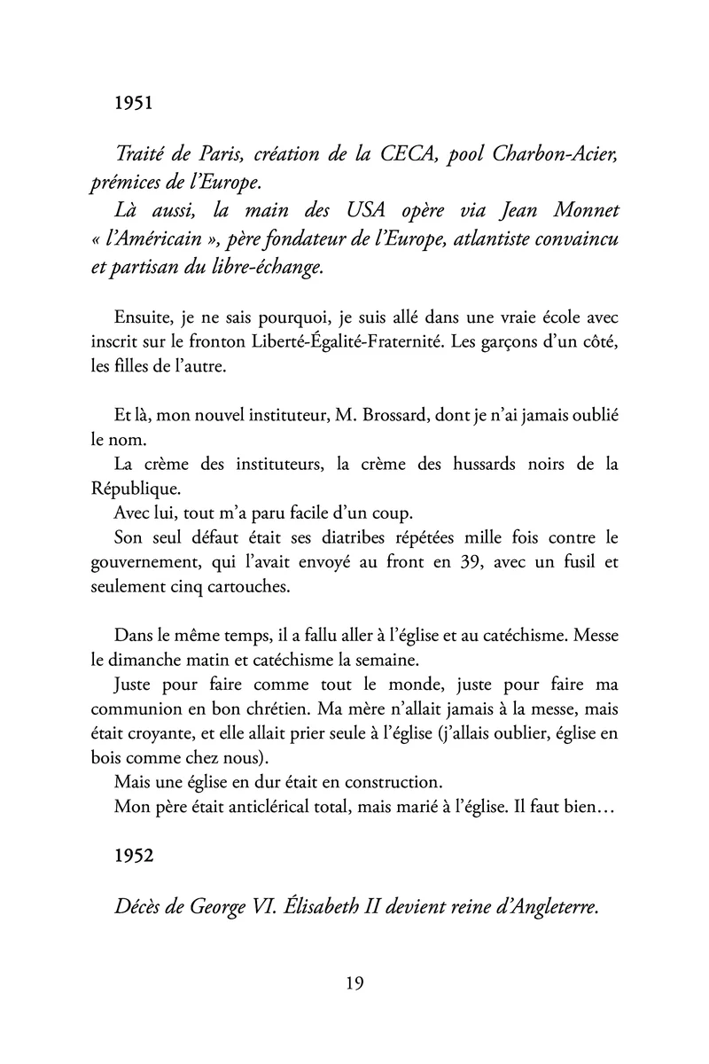 Mémoires de l'enfant de l'Amour
