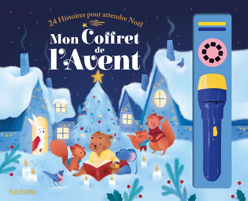Mon coffret de l'Avent - 24 histoires pour attendre Noël - coffret avec lampe
