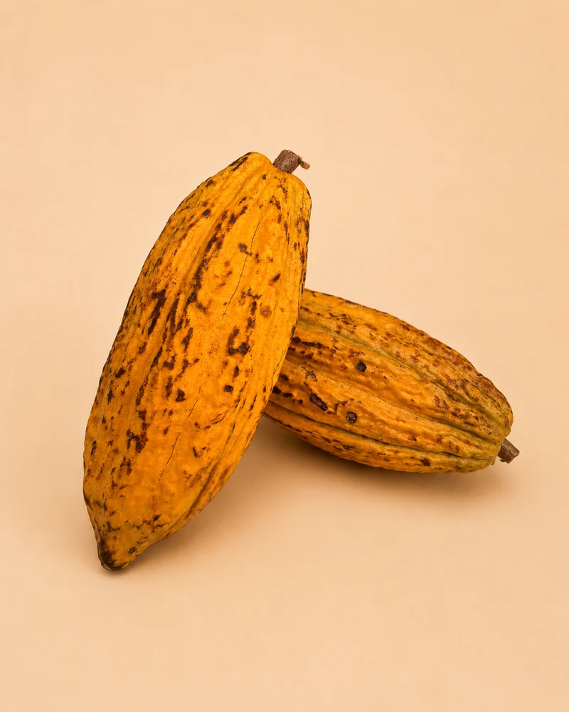 Cabosse de cacao Forastero de Guadeloupe