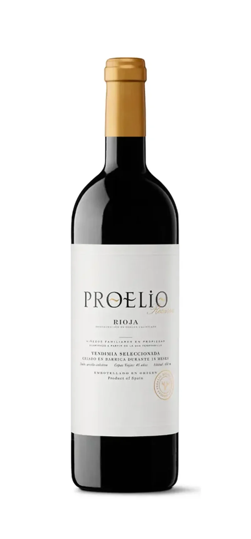 Bodegas Proelio - Proelio Reserva - DOC Rioja - Rouge - 2018