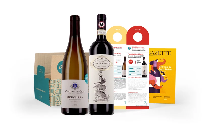 Box Fins Gourmets anniversaire, blanc & rouge