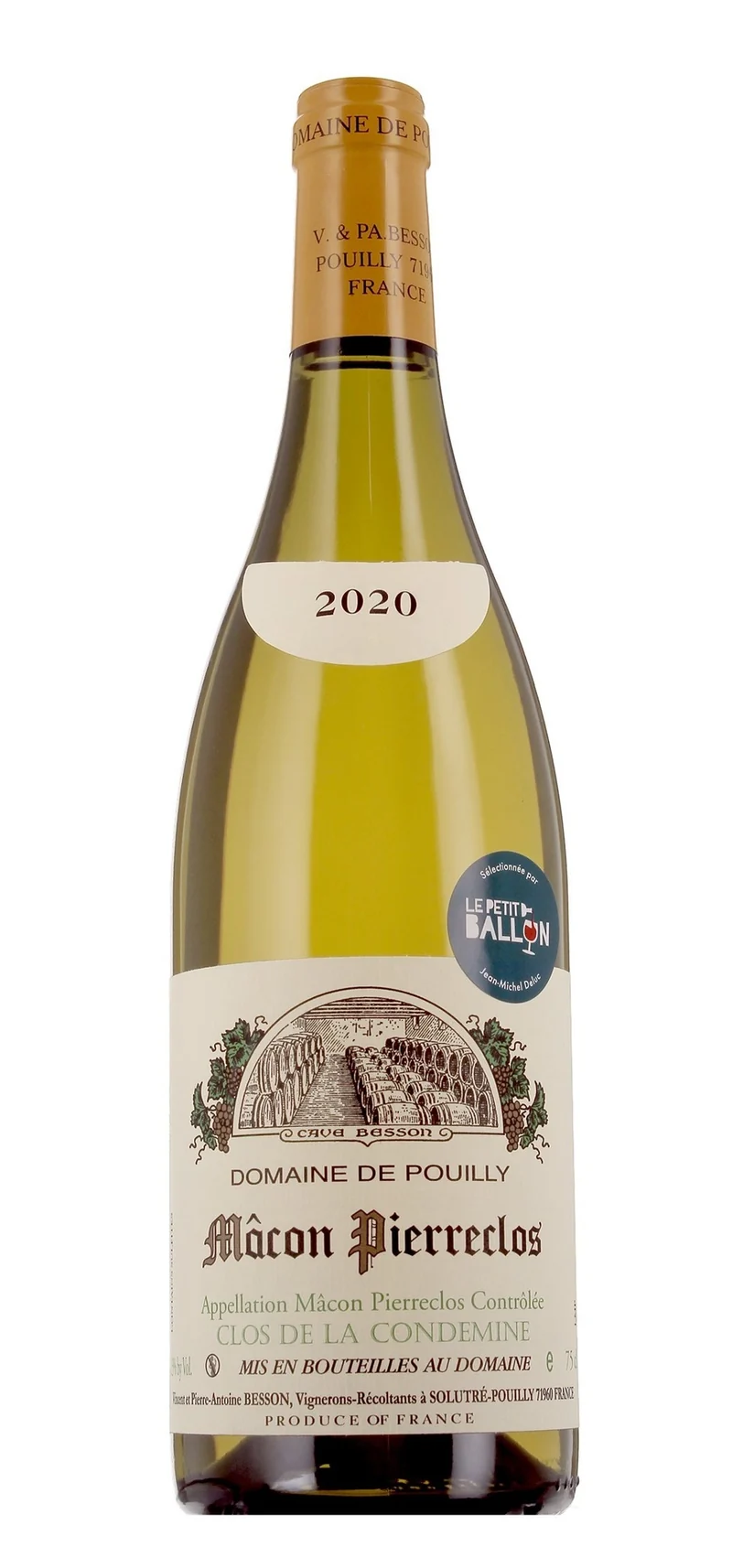 Domaine de Pouilly - AOP Mâcon Pierreclos - Blanc - 2020