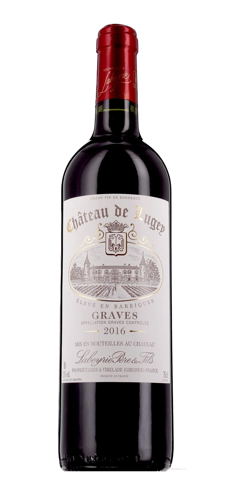 Château de Lugey - AOP Graves - Rouge - 2016