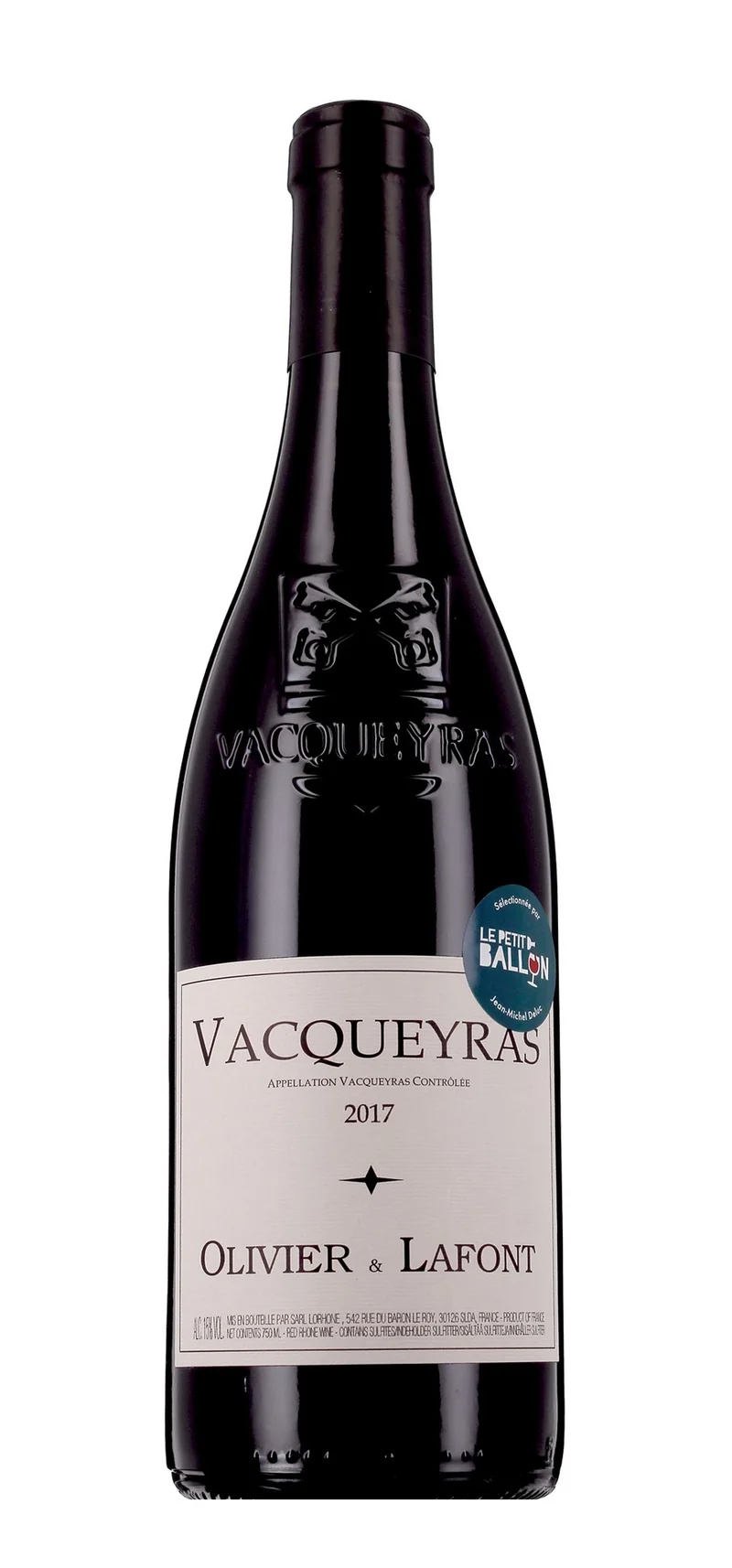 Olivier & Lafont - AOP Vacqueyras - Rouge - 2017