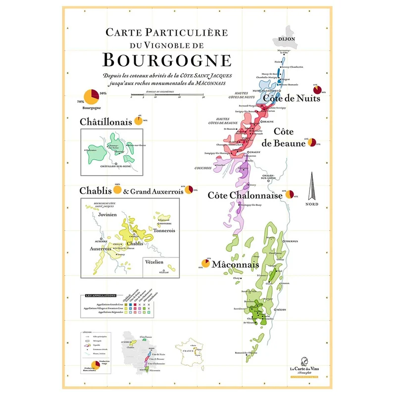 Affiche des vins de Bourgogne