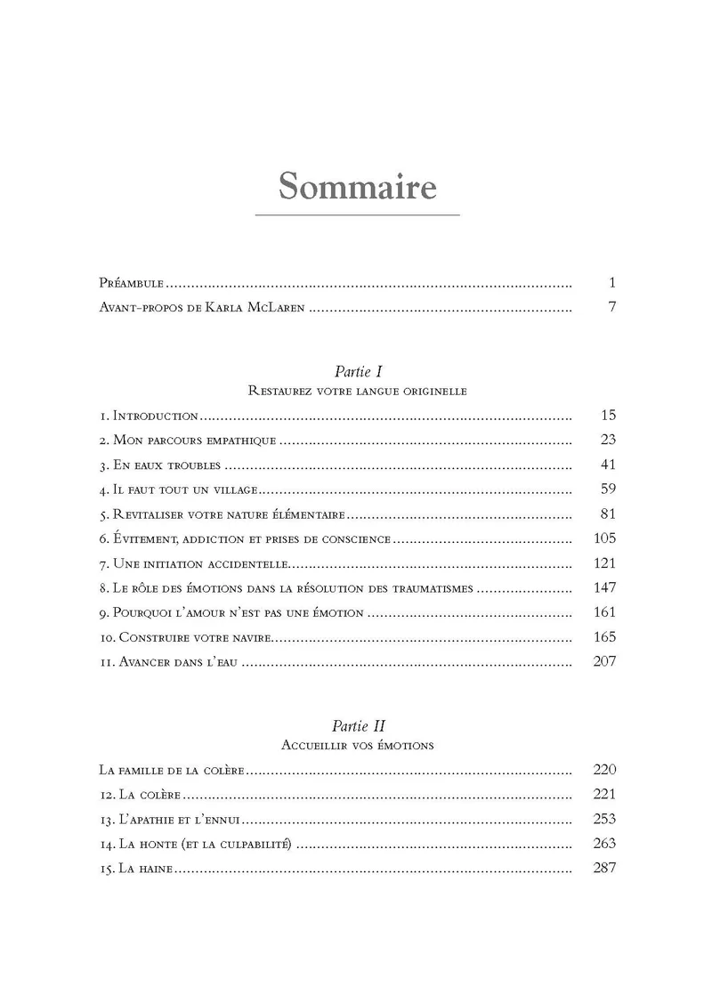 Le langage des émotions