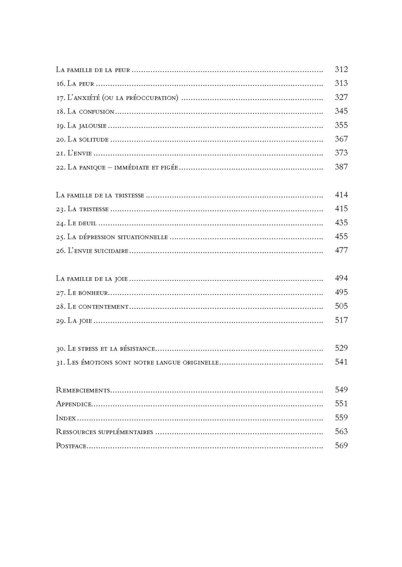 Le langage des émotions