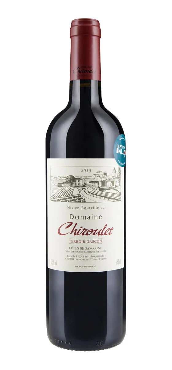 Domaine Chiroulet - IGP Côtes de Gascogne - Rouge - 2015