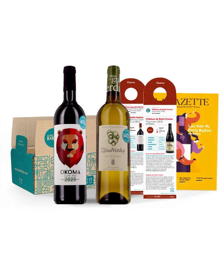 Box Petits Curieux anniversaire, rouge & blanc