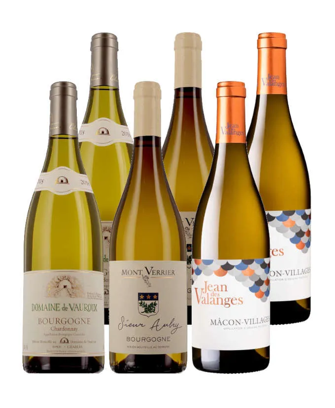 Bourgognes Best-sellers 100% Blancs - 6 bouteilles - Blanc