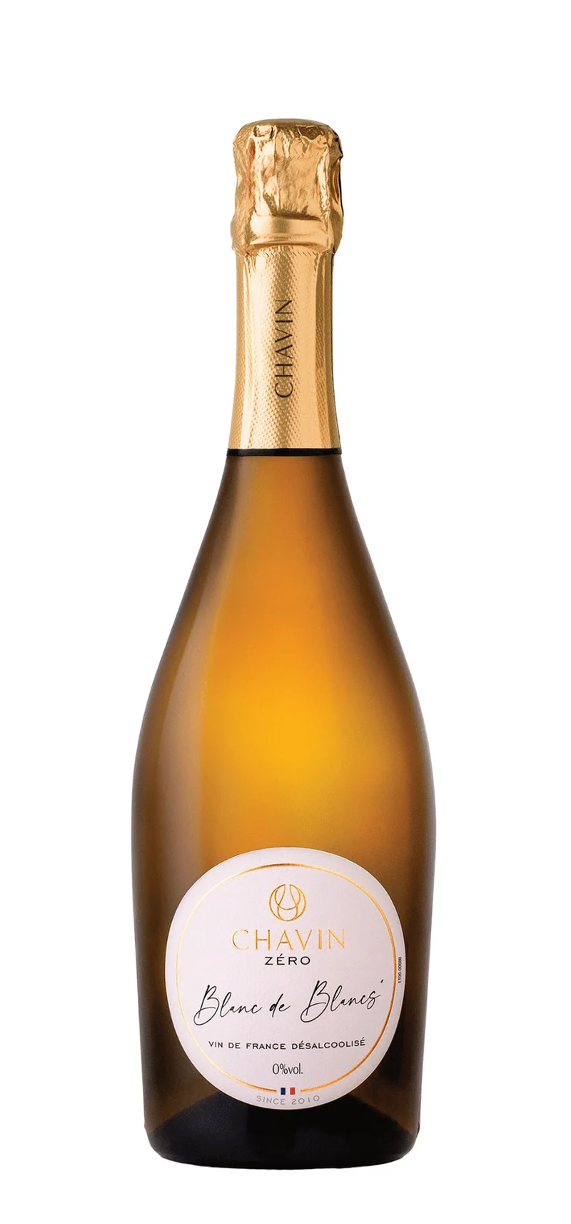 Chavin Zero - Blanc de Blancs Effervescent - Vin De France - Désalcoolisé