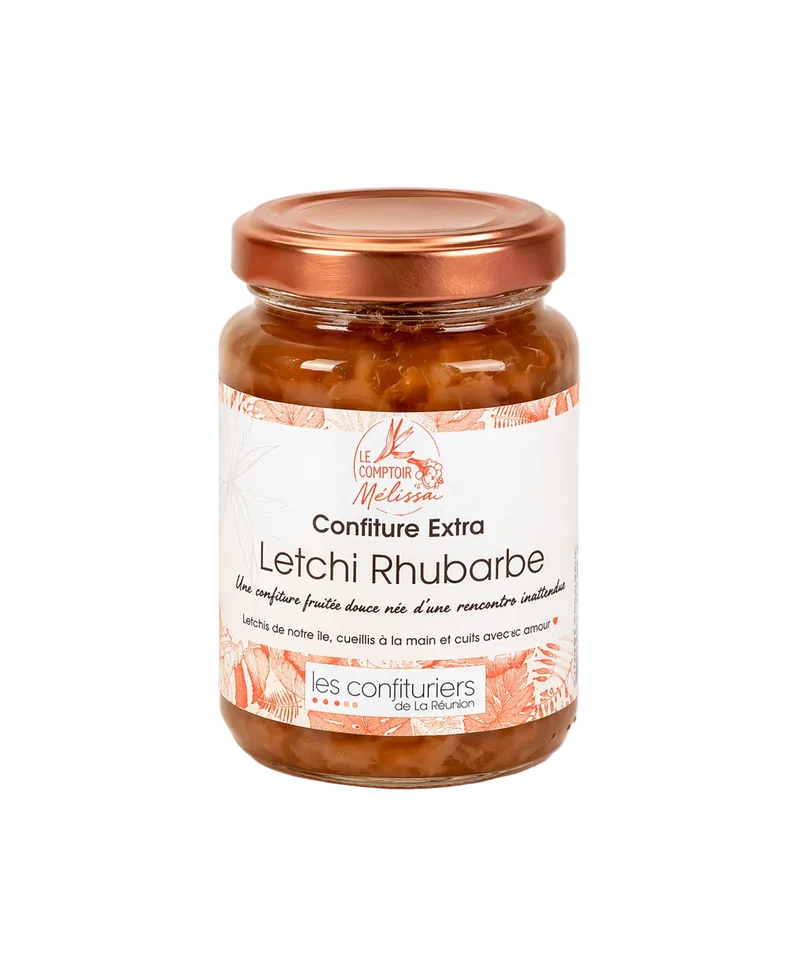 Confiture Extra letchi Rhubarbe (teneur en fruits 92%)