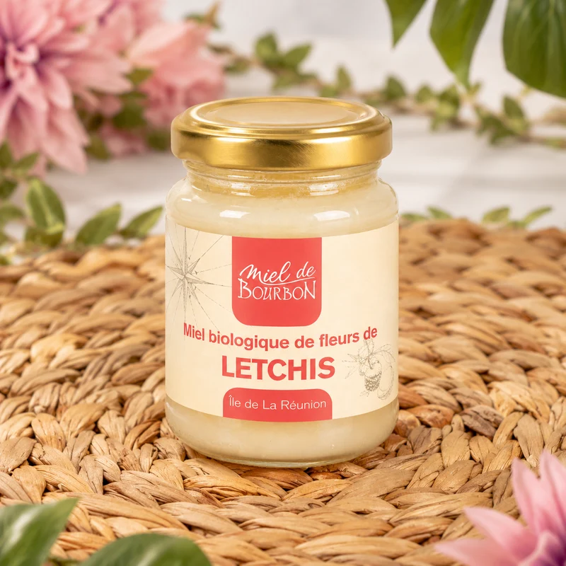 Miel Biologique de fleurs de Letchis de la Réunion