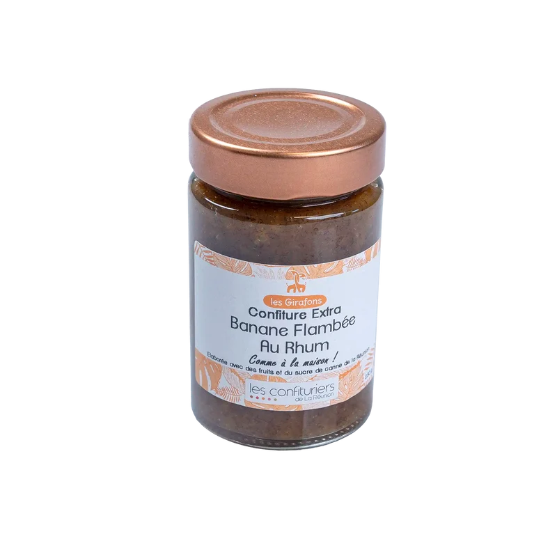 Confiture extra Banane Flambée au Rhum