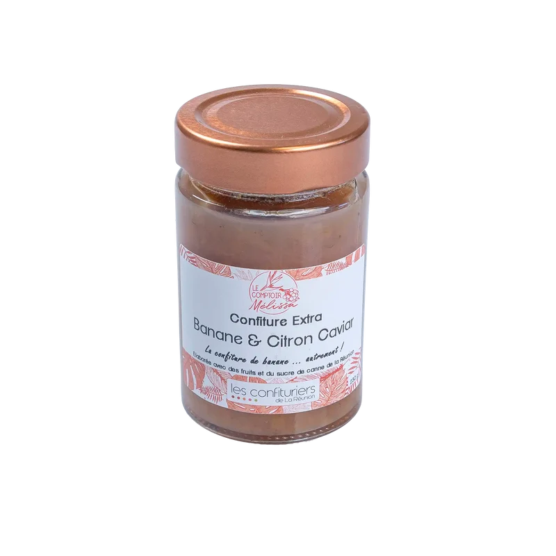 Confiture extra Banane et Citron Caviar