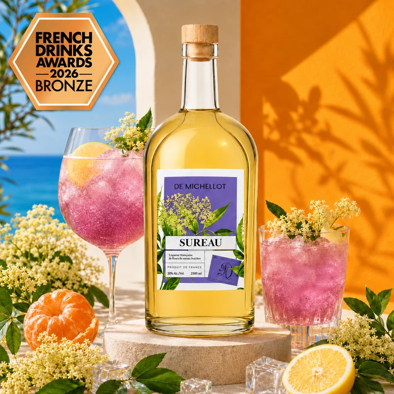 Liqueur de Sureau 20 % — Pot Gascon 2,5 L