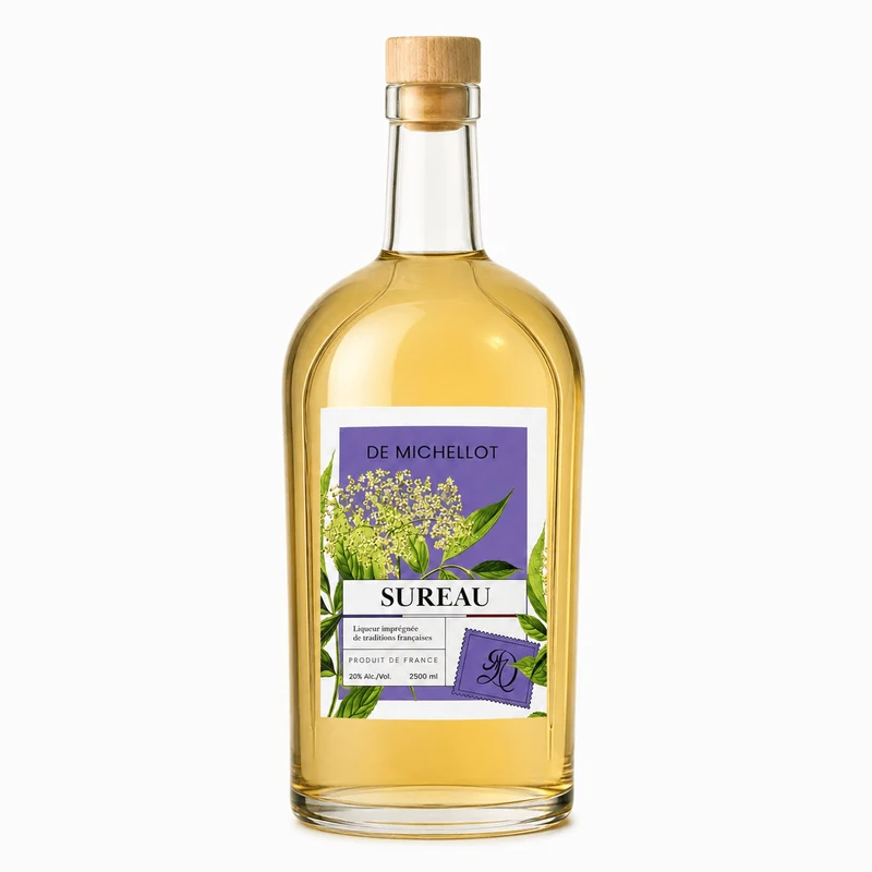 Liqueur de Sureau 20 % — Pot Gascon 2,5 L
