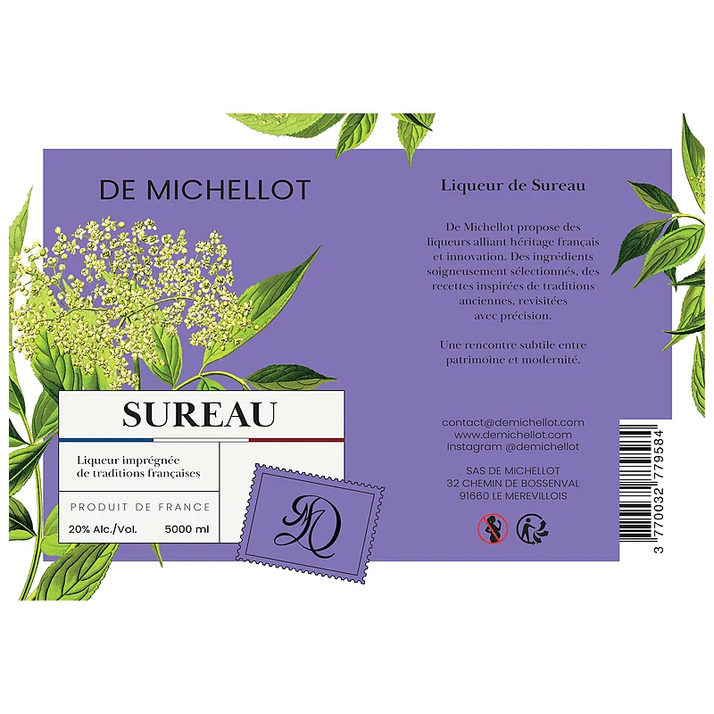 Liqueur de Sureau 20 % — BIB 5 L