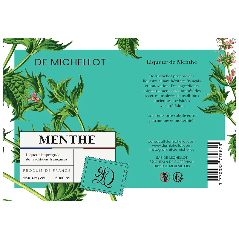Liqueur de Menthe 25 % — BIB 5 L