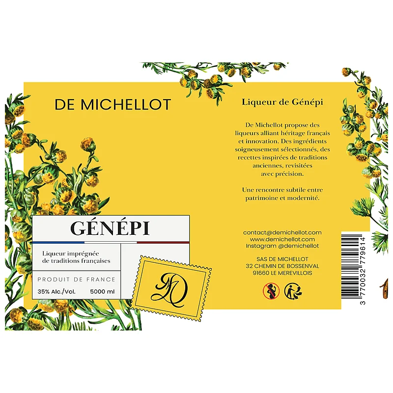 Liqueur de Génépi 35 % — BIB 5 L
