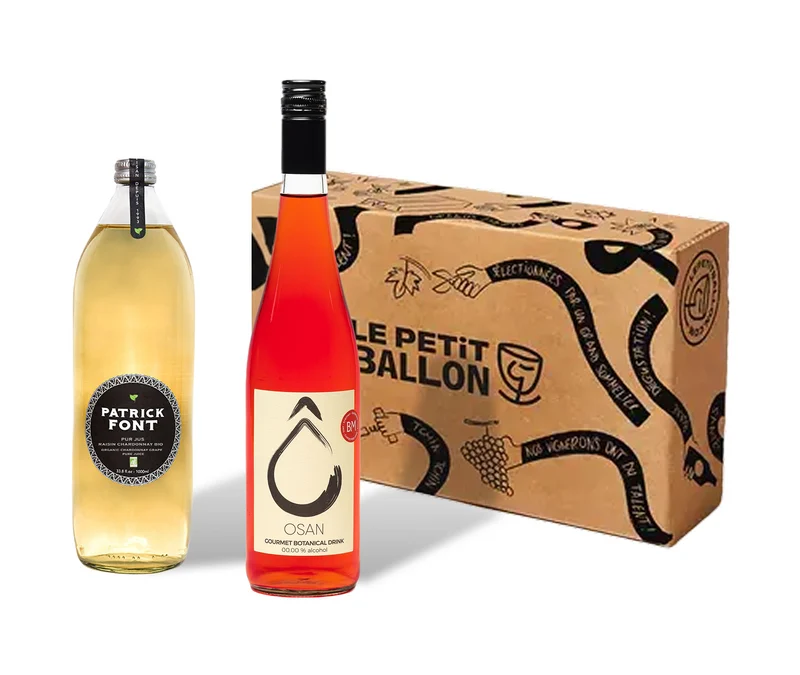 Coffret Jus Gourmands Bio Sans Alcool - 2 bouteilles
