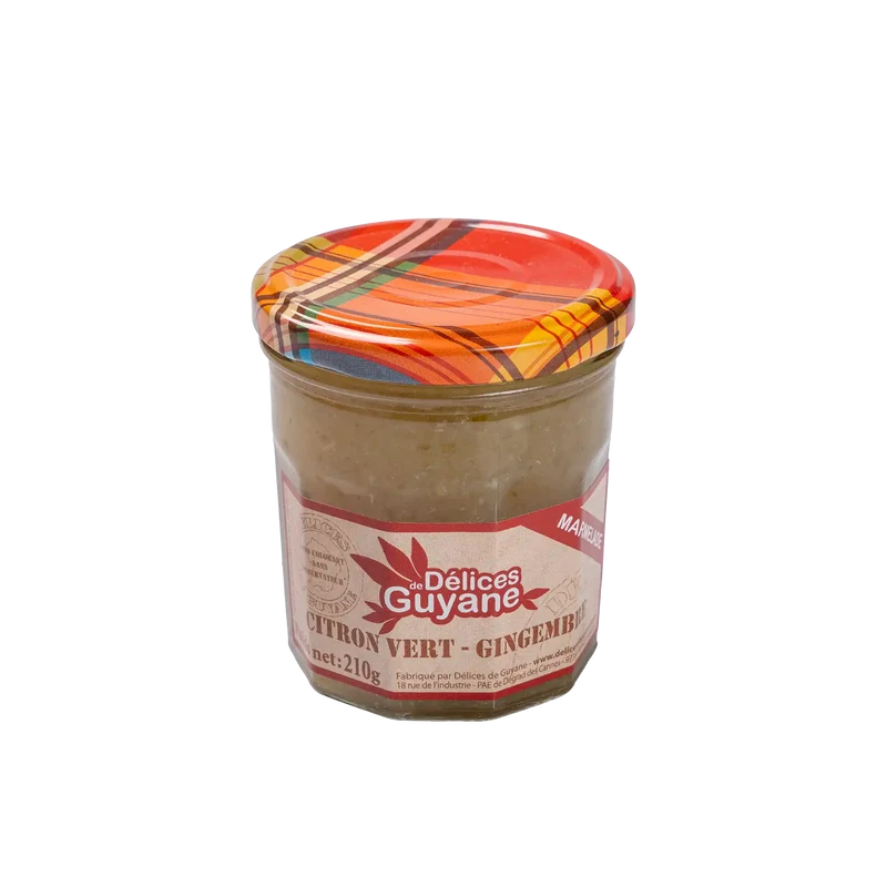 Marmelade de citron vert au gingembre (210g)
