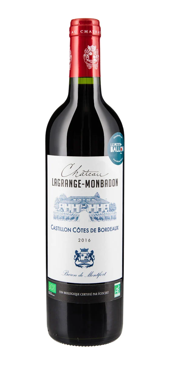 Château Lagrange Monbadon - AOP Castillon-Côtes-de-Bordeaux - Rouge - 2016
