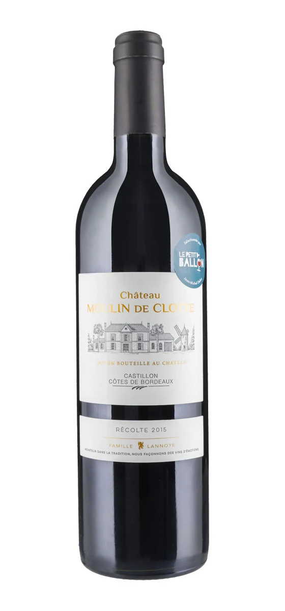 Château Moulin de Clotte - AOP Castillon-Côtes-de-Bordeaux - Rouge - 2015