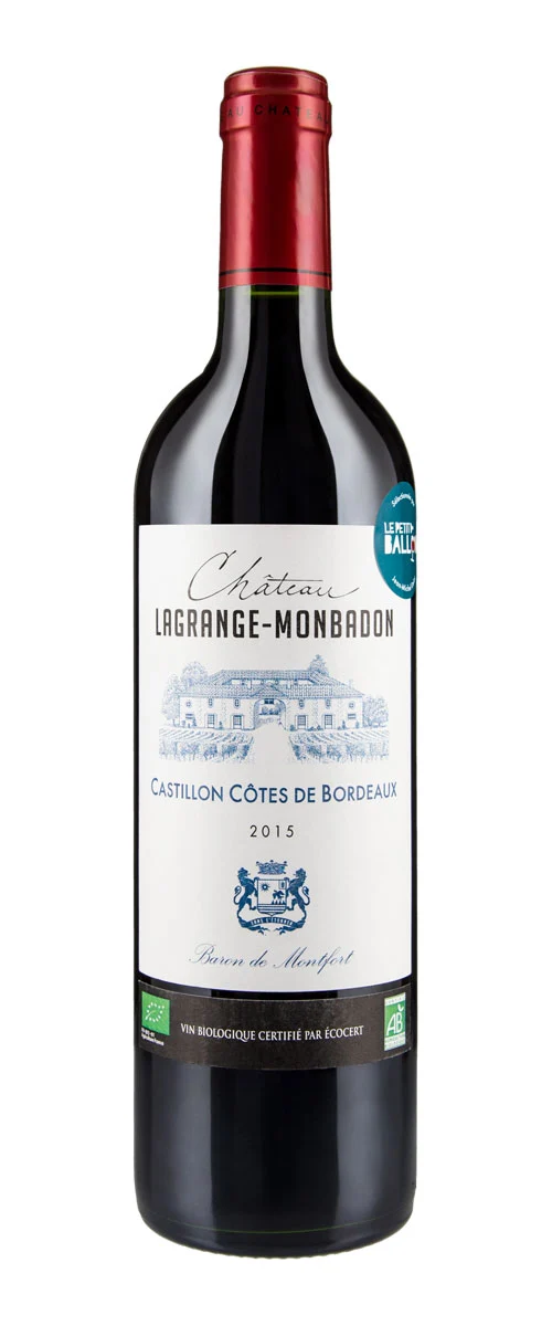 Château Lagrange Monbadon - AOP Castillon-Côtes-de-Bordeaux - Rouge - 2015