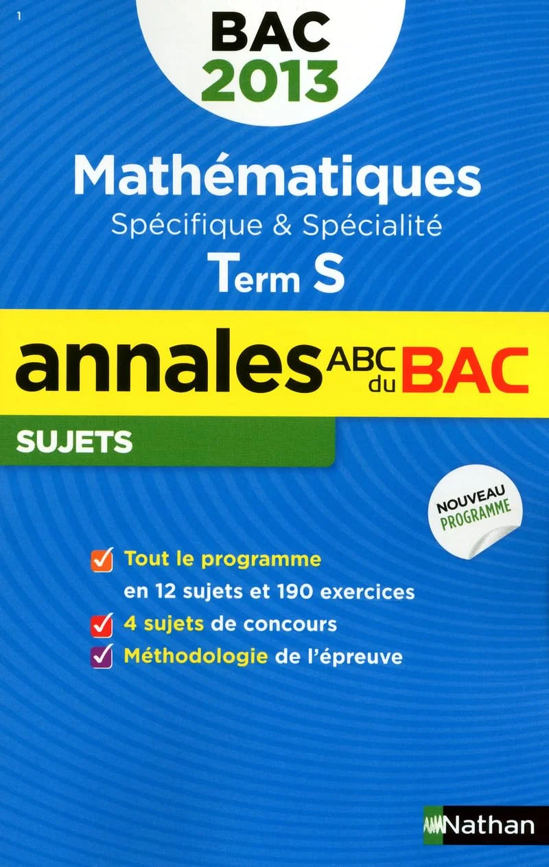 ANNALES BAC 2013 MATHS S SPE &