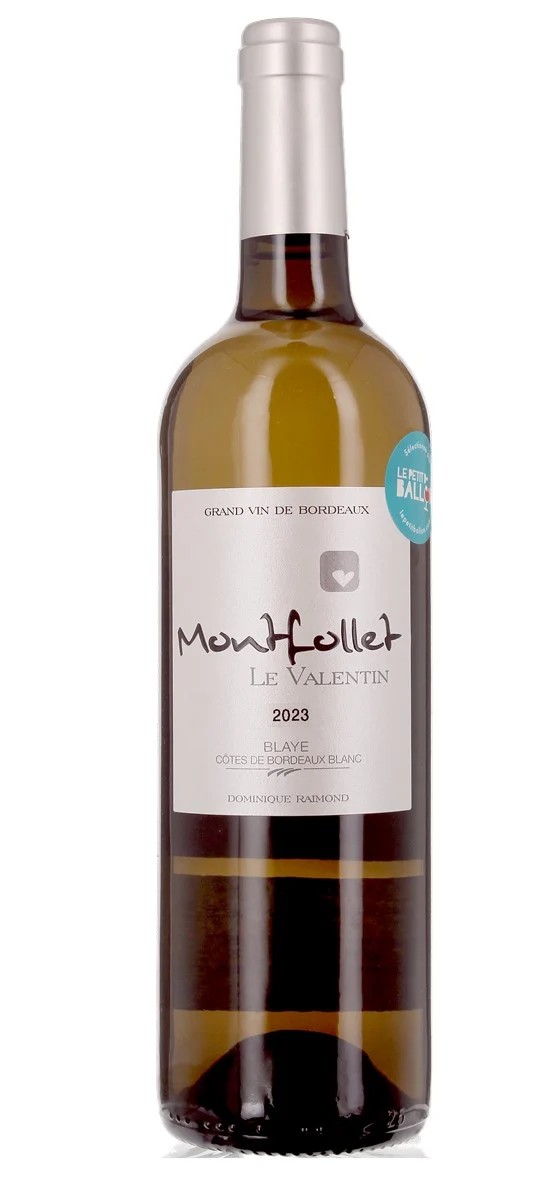 Château Montfollet - M de Montfollet - Le Valentin - AOP Blaye-Côtes-de-Bordeaux - Blanc - 2023