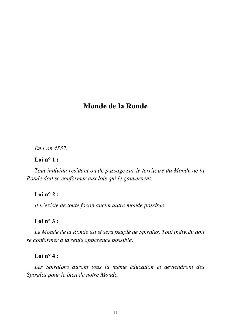 Le Monde de la Ronde