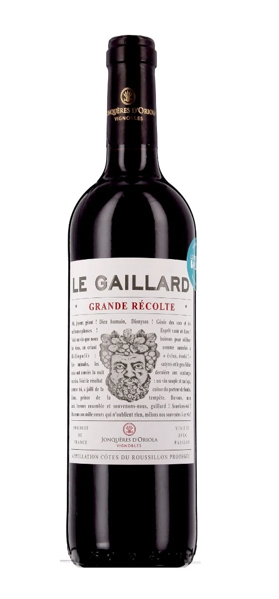 Domaine Jonquères d'Oriola - Le Gaillard - AOP Côtes-du-Roussillon - Rouge - 2019