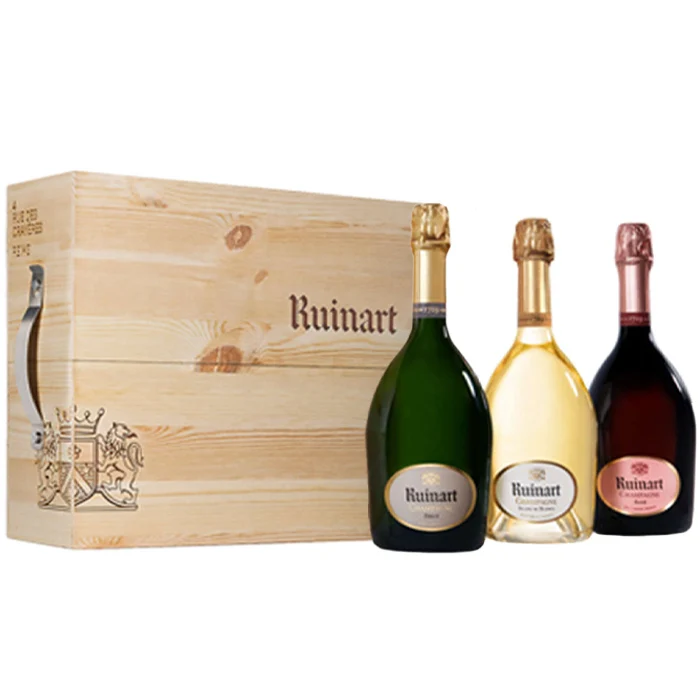 Champagne Ruinart - Ruinart Cave Urbaine 3 bouteilles - Champagne Brut, Blanc, Rosé - AOP Champagne - Blanc